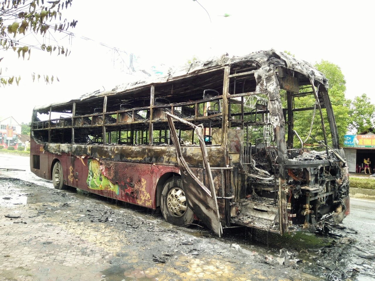 Xe giuong nam chay rui o Nghe An anh 6