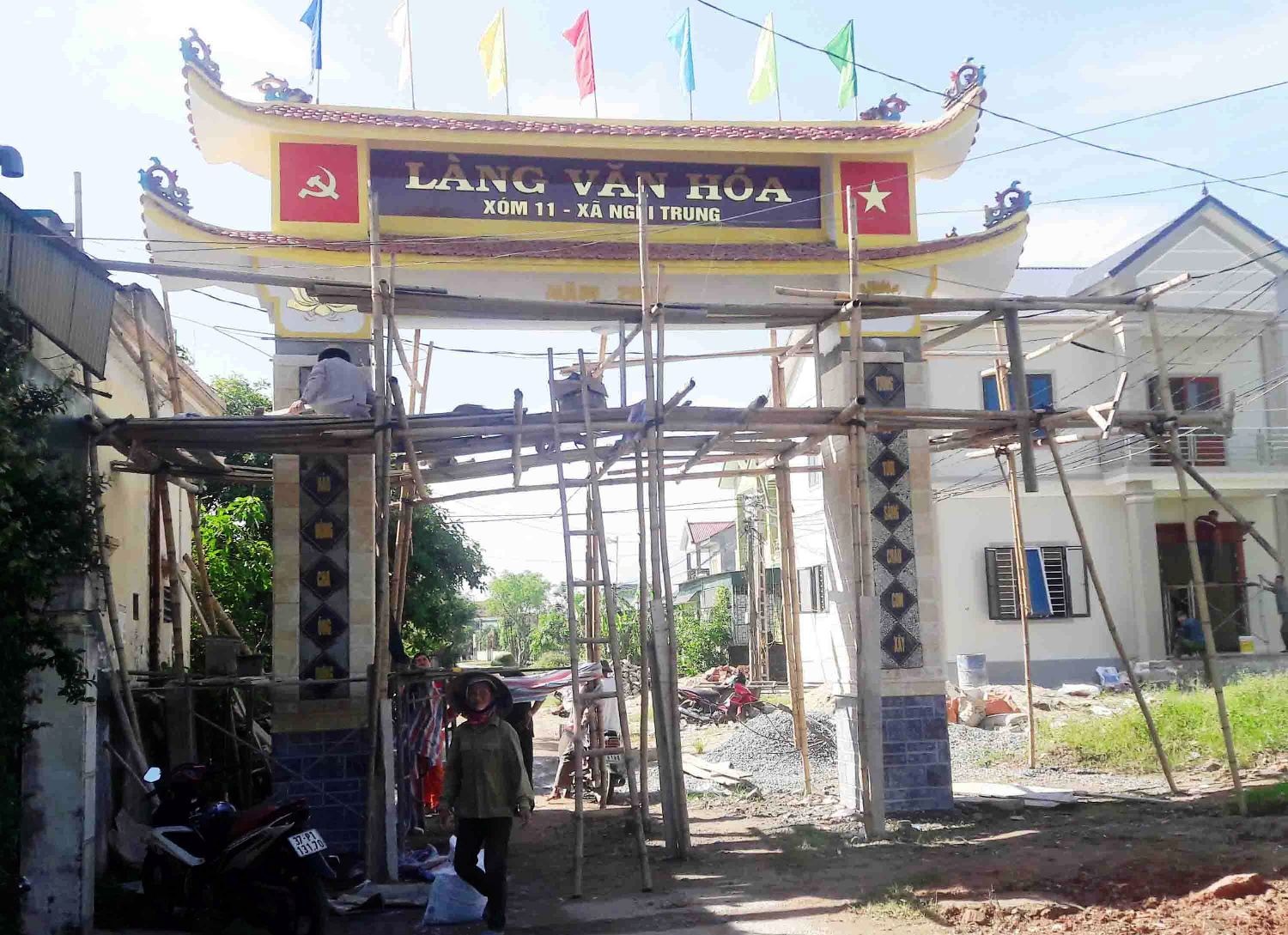 cổng làng Trung Quốc ảnh 2 cong lang Trung Quoc anh 2