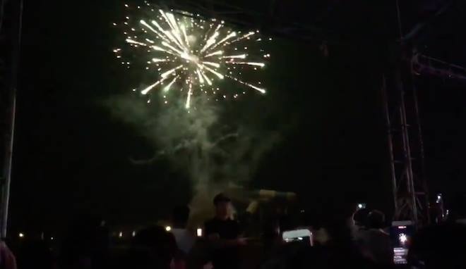 Cong an xac minh viec Muong Thanh ban phao hoa hinh anh