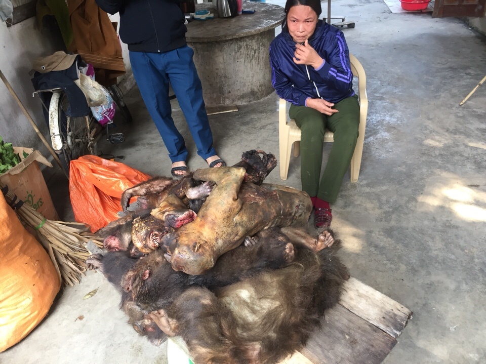 Bat qua tang nguoi phu nu cho 7 con khi di tieu thu hinh anh