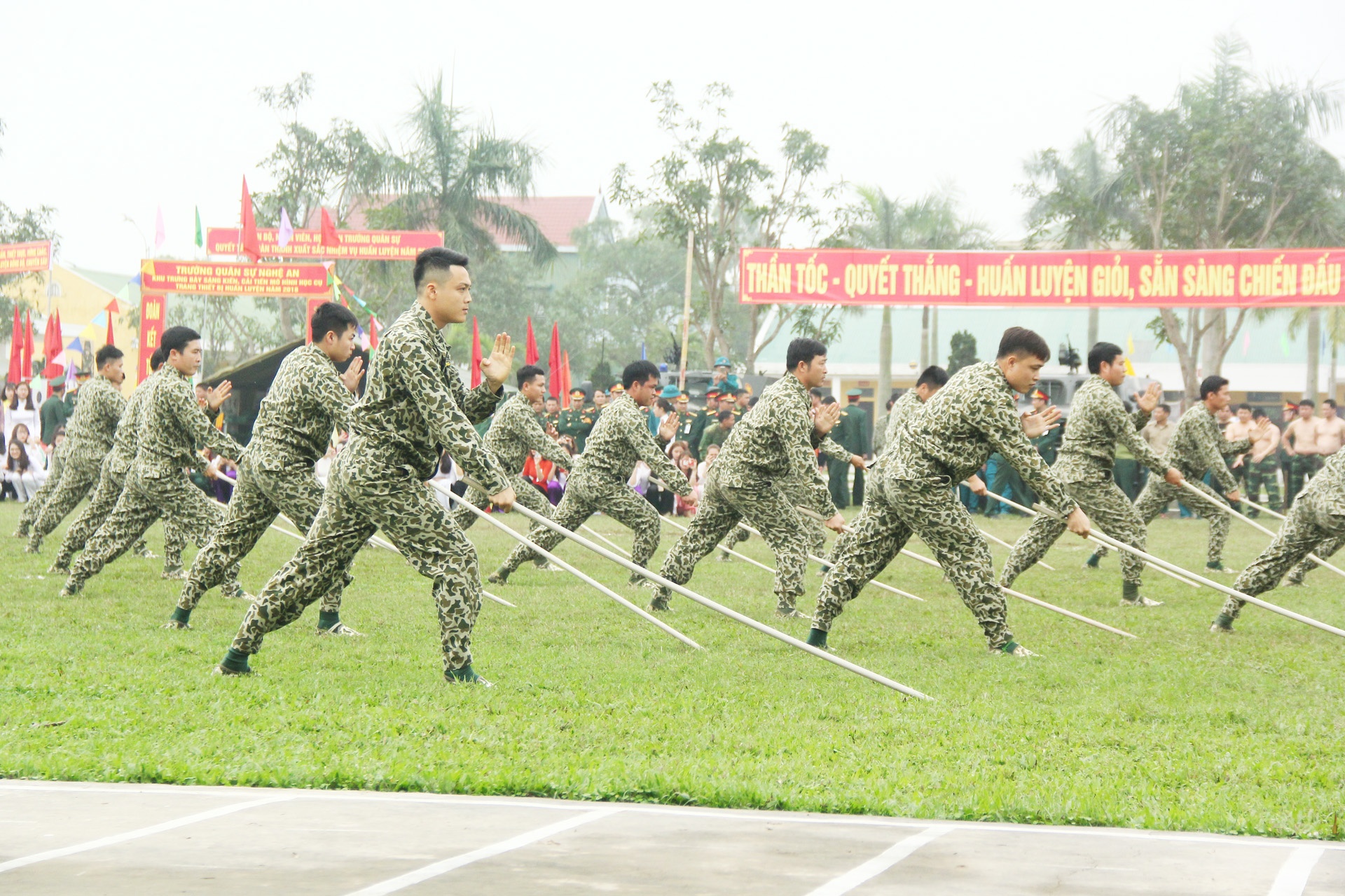 luc luong vu trang Nghe An bieu dien vo thuat anh 3