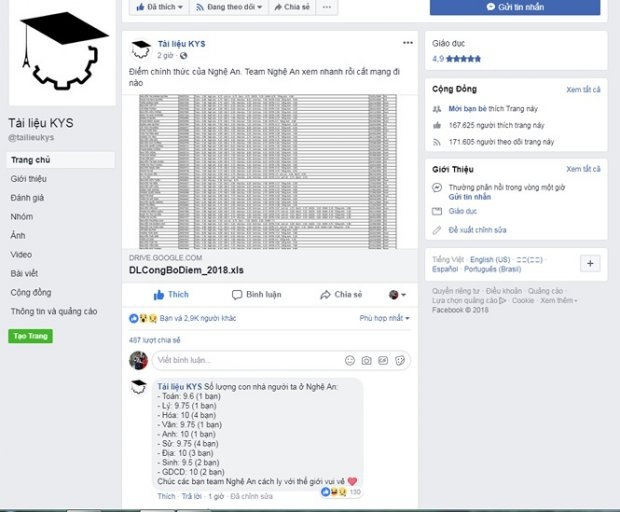 lo diem thi truoc ngay cong bo anh 1