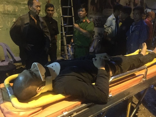 Bi thuong nang sau khi ep nga to CSGT roi leo lau lan tron hinh anh