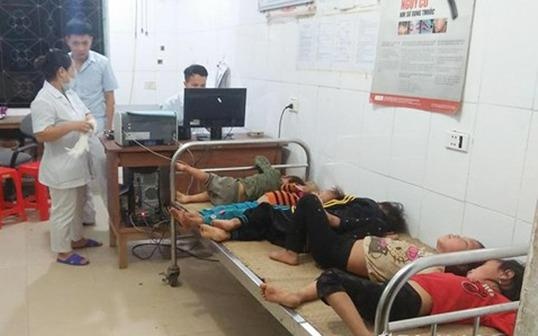 Bi ong dot khi thu hoach lua, 7 nguoi phai cap cuu hinh anh