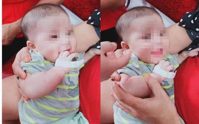 Me be con gai vao trung tam y te gui roi bo di hinh anh