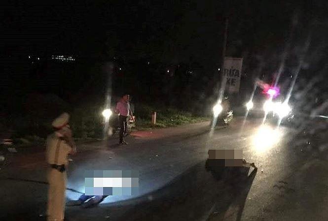 nguoi vi  pham dam xe may vao CSGT anh 1