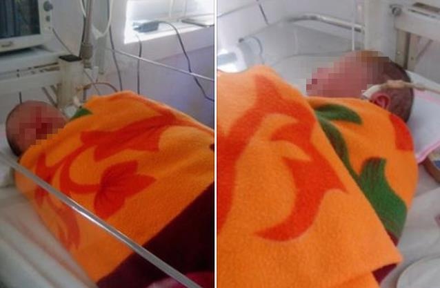 bé trai sơ sinh bỏ rơi bên đường ảnh 1 be trai so sinh bo roi ben duong anh 1