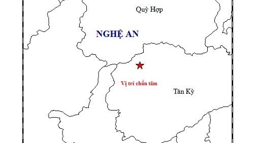 Dong dat 4,2 do o Nghe An hinh anh