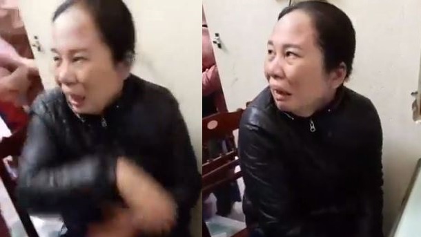 Nguoi phu nu phu nhan viec thoi mien ba ban cau de lay tien hinh anh