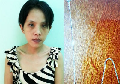 ‘Nu quai’ chay xe mot tay cuop tao ton tren pho hinh anh