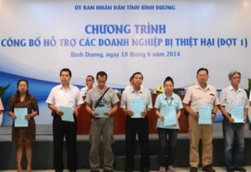 Binh Duong ho tro 286 ty dong cho doanh nghiep bi dap pha hinh anh