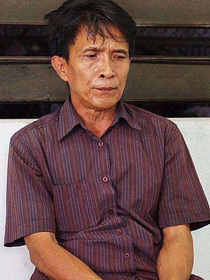 Bị cáo Phong khi bi bắt giữ. 