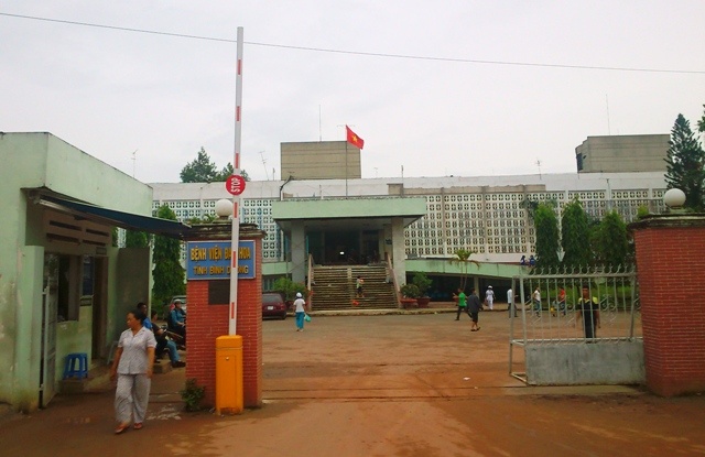 Bệnh viện Đa khoa Bình Dương nơi xảy ra sự việc. 