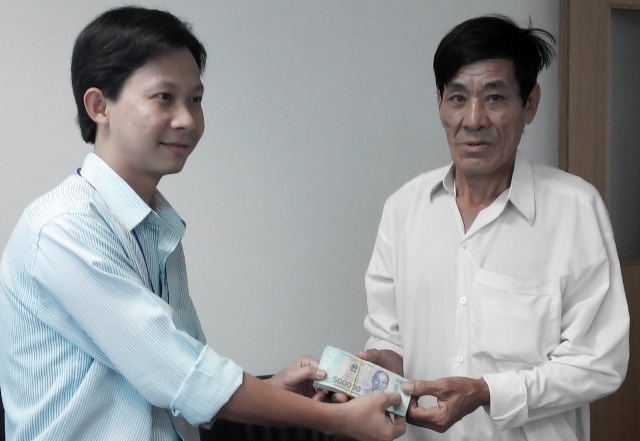 Khách hàng Ẩn nhận được số tiền 57 triệu đồng.