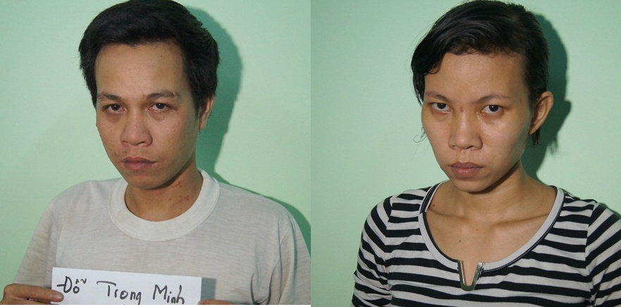Vợ chồng Minh và Trang bị bắt giữ. 