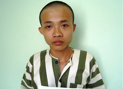 Nghi can Cường bị bắt giữ.