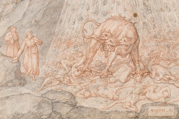 Dante,  than khuc,  tranh cua botticelli,  tranh dia nguc,  cac tang dia nguc,  y nghia dia nguc anh 4