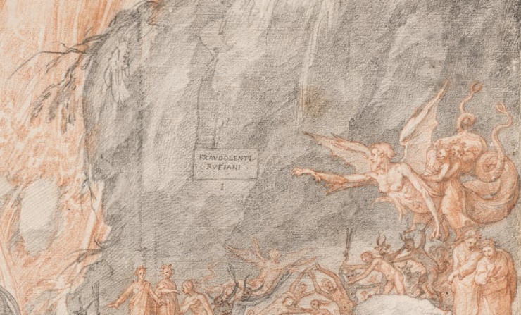 Dante,  than khuc,  tranh cua botticelli,  tranh dia nguc,  cac tang dia nguc,  y nghia dia nguc anh 9