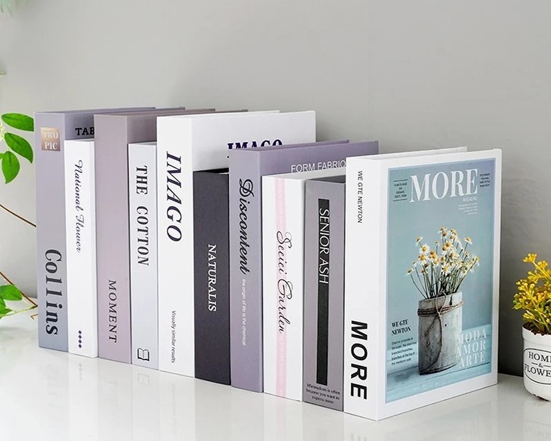 Tranh cai ve viec su dung sach mo hinh de trang tri hinh anh