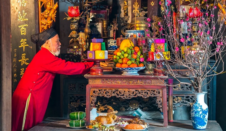 Van khan than linh ngay mung 1 Tet Nguyen Dan hinh anh