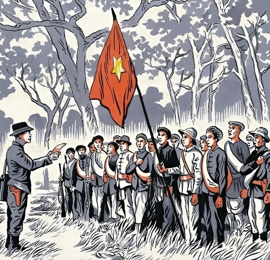 Doi quan chu luc dau tien cua luc luong vu trang cach mang Viet Nam hinh anh
