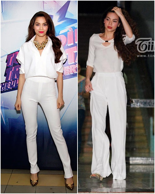 Cô thường chọn những món phụ kiện ánh kim để tôn vẻ sang trọng cho mình.