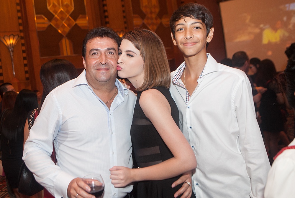 Andrea dành nhiều tình cảm cho bố của mình. 