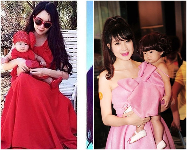 Mẹ con hotgirl Minh Hà tông xuyệt tông.