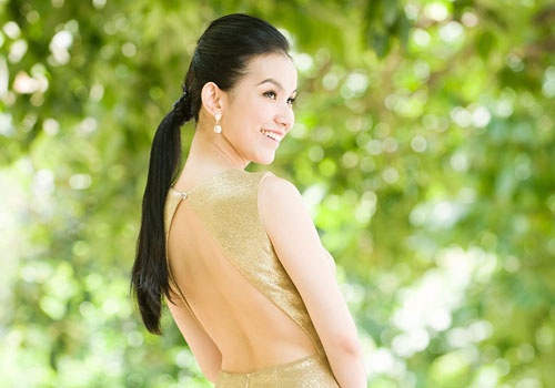 Thuy Lam khoe ve goi cam ba me hai con hinh anh