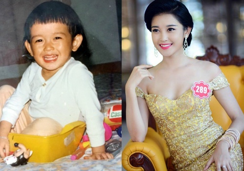 Nhung buc anh au tho chua tung cong bo cua A hau Huyen My hinh anh