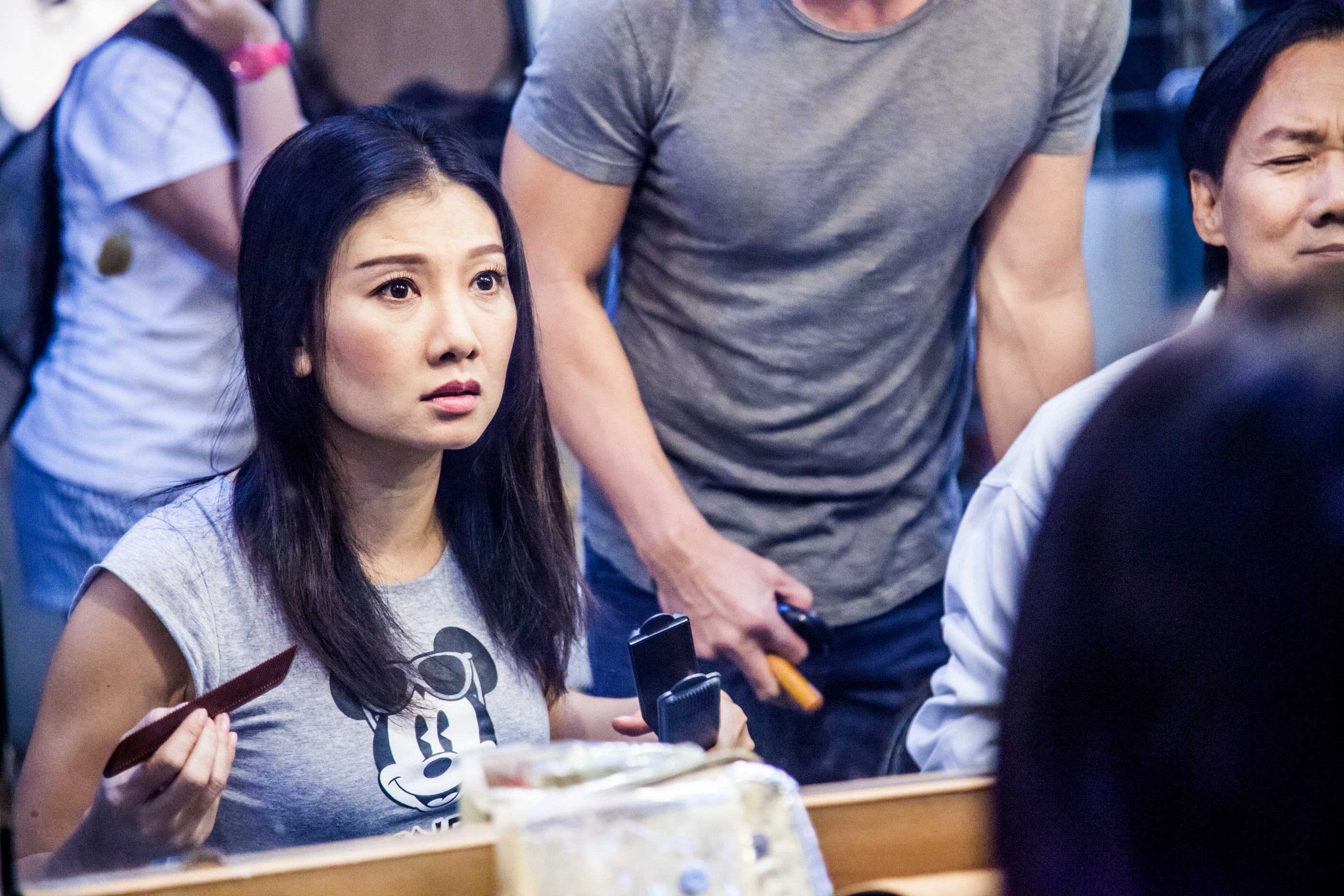 Mỹ Uyên trong hậu trường sân khấu kịch 5B