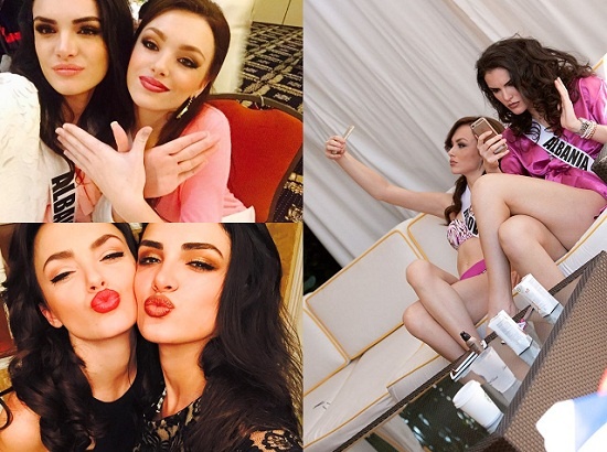 Hai thí sinh Kosovo và Albania dính như sam.