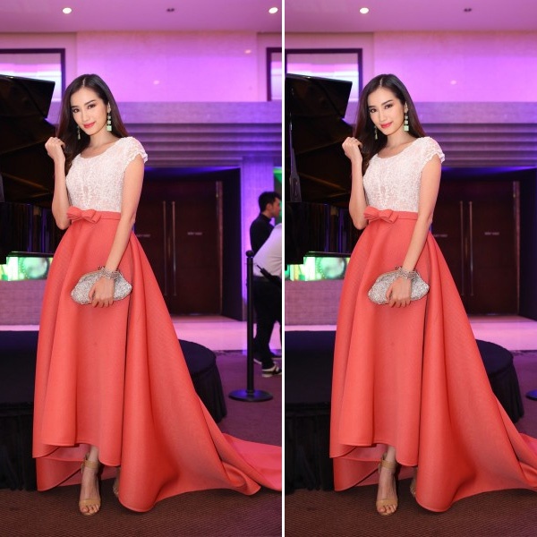 Chân cong, nhiều sẹo cũng là một khuyết điểm đáng để ý và để che lấp, hãy chọn váy dài ngang bắp chân, dài chấm gót. 