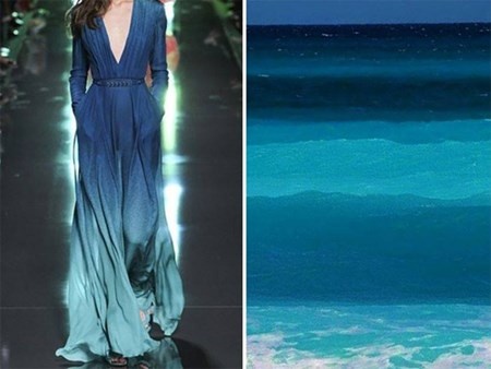 Dưới bàn tay tài hoa của các nhà tạo mốt, thời trang trở thành một trong những thứ phản ánh thiên nhiên một cách gần gũi với con người nhất.