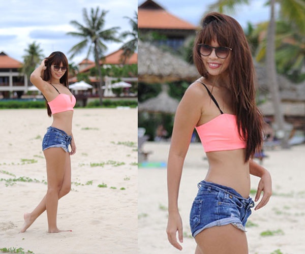 Vốn là người có phong cách ăn mặc phóng khoáng, siêu mẫu Hà Anh không ngần  ngại diện set đồ 