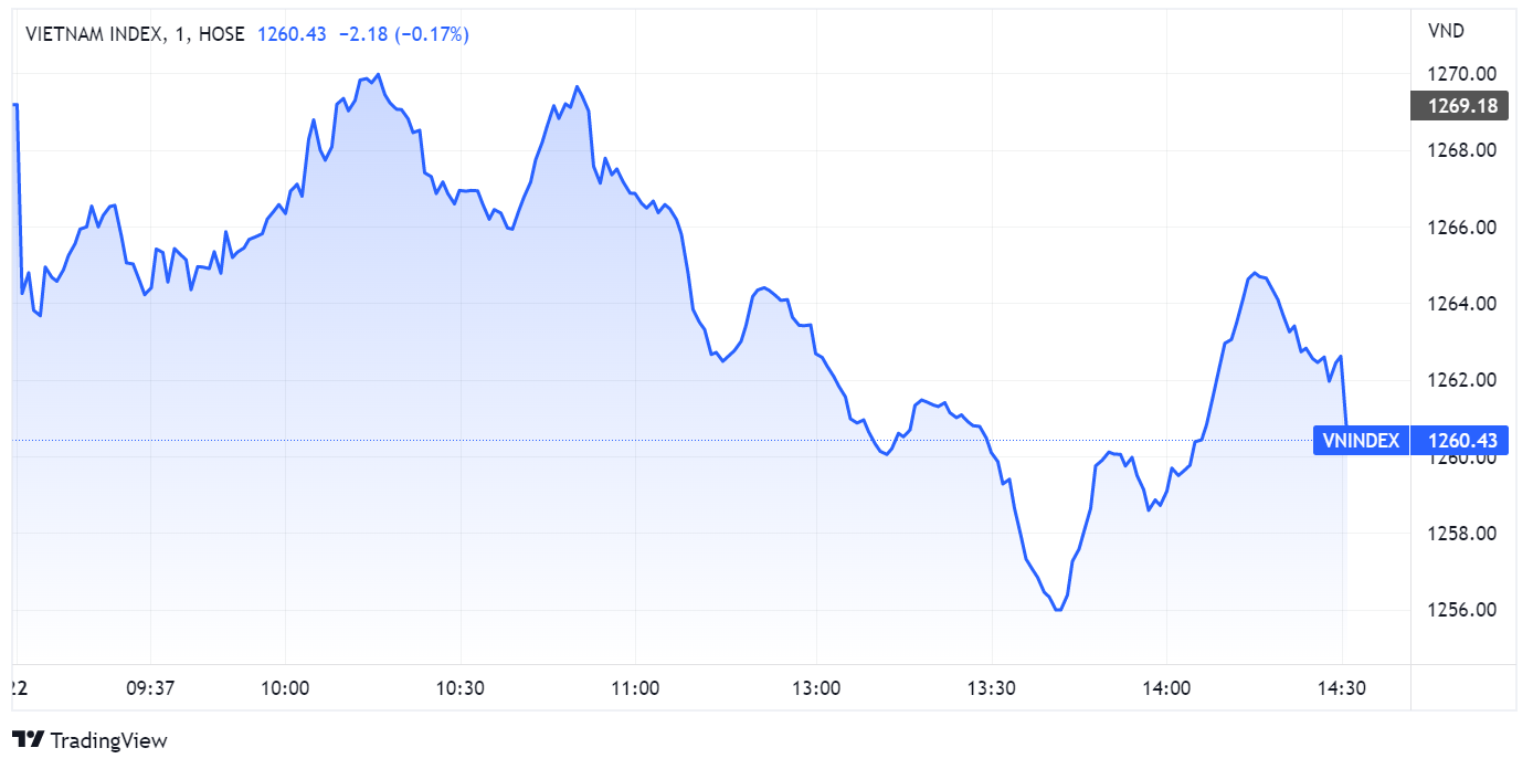 chung khoan ngay 22/8,  giam diem,  co phieu tru anh 1