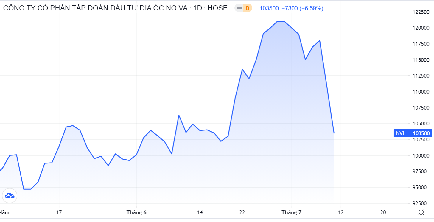 Bien dong co phieu NVL,  Von hoa Novaland giam sau,  Cac du an cua Novaland anh 1