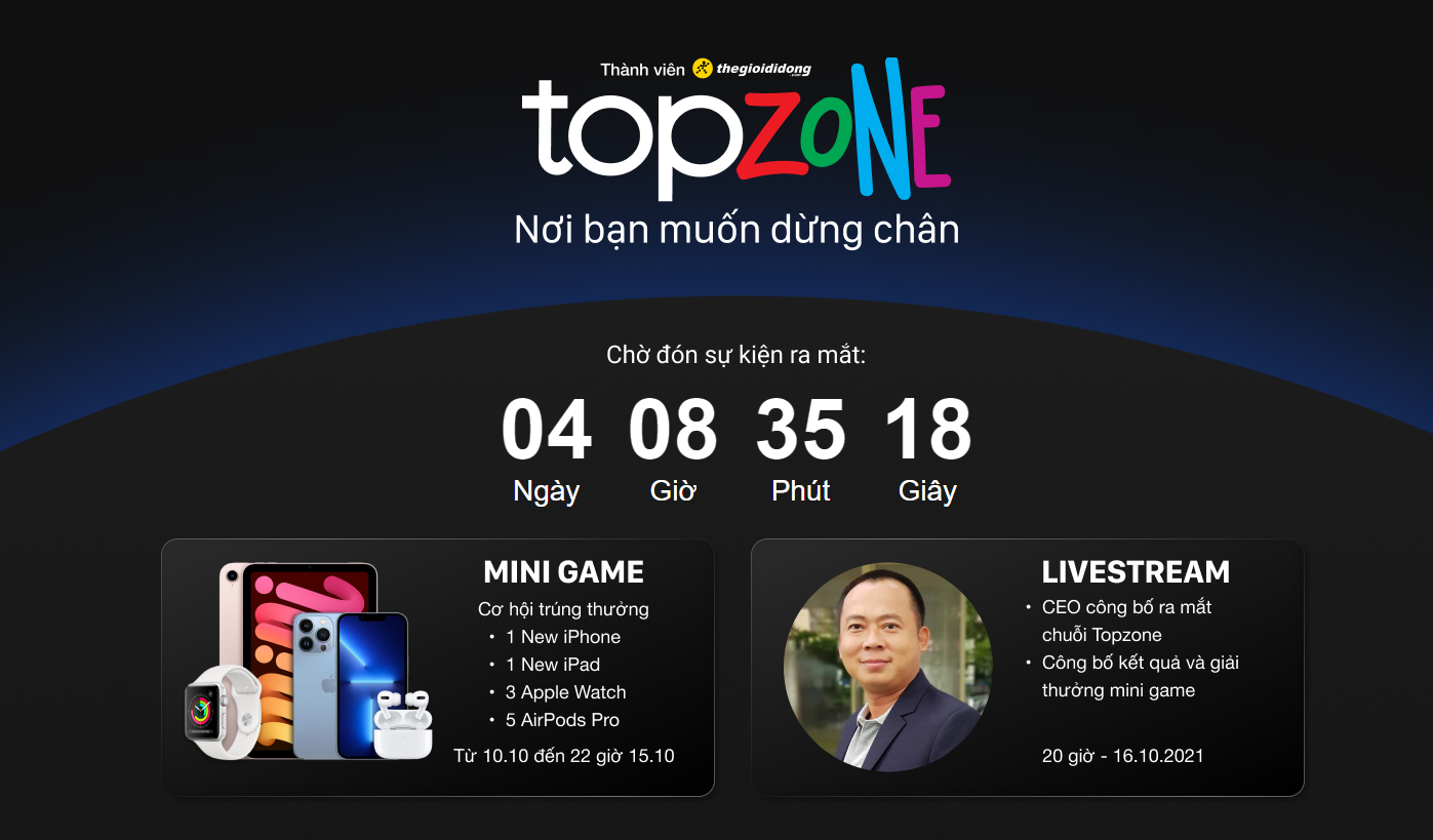 Cac chuoi ban le,  Chuoi Topzone,  he sinh thai BlueWorld anh 1