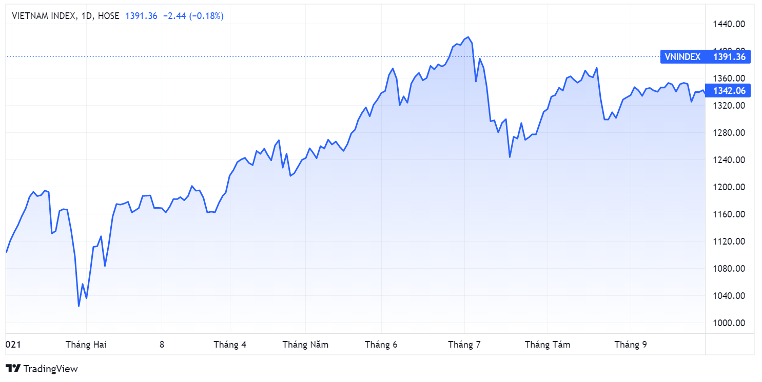 Loi nhuan nganh chung khoan,  Bao cao kinh doanh,  Dien bien VN-Index anh 3