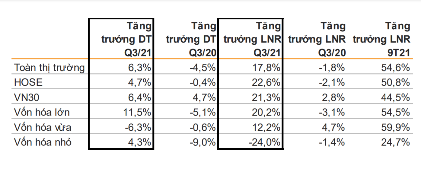 loi nhuan cong ty niem yet,  tang truong loi nhuan,  nganh tang truong anh 1