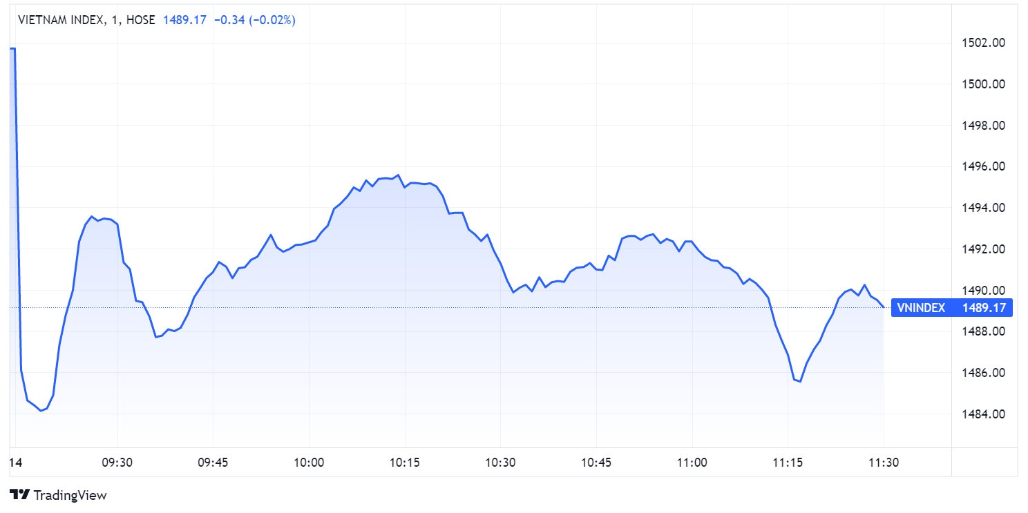 chung khoan ngay 14/2,  chung khoan giam sau,  co phieu lon anh 1