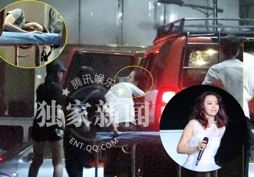 Diva Hoa ngu nhap vien vi nga ho tren san khau hinh anh