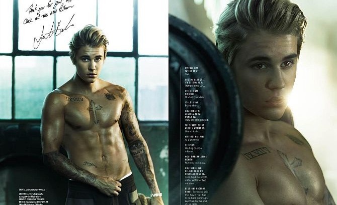 Hau truong buoi chup anh bia tap chi Cosmopolitan cua Justin Bieber hinh anh