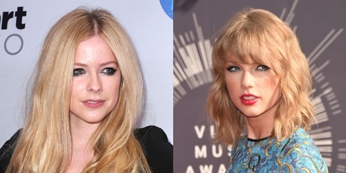 Avril Lavigne khau chien voi Taylor Swift hinh anh