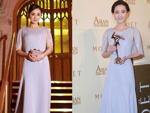 Duong Mich dung vay ao cac my nhan hinh anh