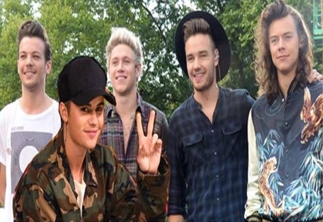 Justin Bieber pha vo ky luc am nhac cua One Direction hinh anh