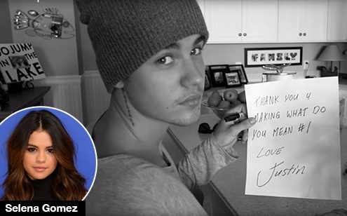 Selena khong bat ngo khi hit cua Justin Bieber pha ky luc hinh anh