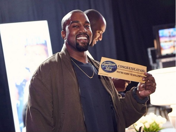 Kanye West tham gia vong thu giong American Idol mua cuoi hinh anh