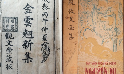 Gia dinh thi hao Nguyen Du gop tu lieu trien lam tai TP HCM hinh anh