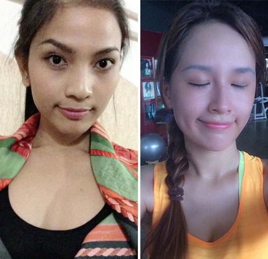 Á hậu Trương Thị May và Hoa hậu Mai Phương Thúy cũng là cặp sao cùng sinh năm 1988. Nhan sắc của cả hai khi để mặt mộc rất đáng yêu và dễ thương.